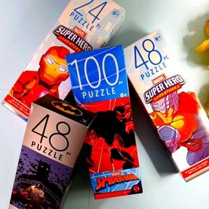 4PC Marvel Super Hero Puzzle Box Set